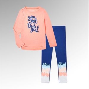 Fabkids NWT Girls Long Sleeve + Leggings Outfit